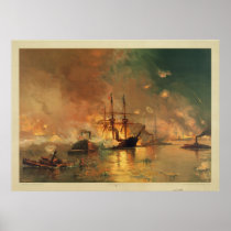 American Civil War Capture of New Orleans Poster
