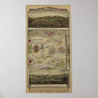 American Civil War Prison in Andersonville Georgia print