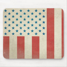 American Civilian Flag Vintage Mouse Pad