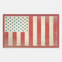 American Civilian Flag Vintage Stickers