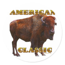 American Classic Buffalo by Fractal Tees(TM) stickers