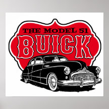 American classic Buick 51 Posters