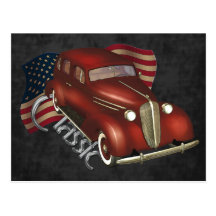 American Classic Car Postcard