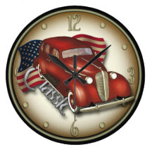American Classic Car Wall Clock