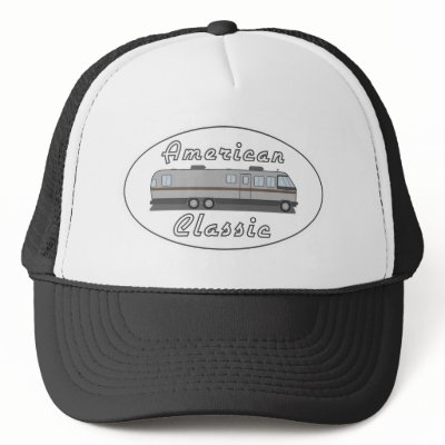American Classic Motor Home Trucker Hats by vintagetrailers