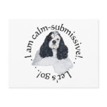 American Cocker Spaniel Calm Submissive Postcards
