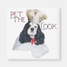 American Cocker Spaniel Chef Fridge Magnet