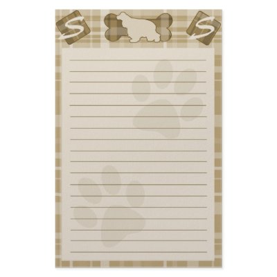 American Cocker Spaniel Dog Breed Stationery by MenagerieMayhem