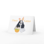 American Cocker Spaniel Easter Greeting Card