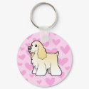 American Cocker Spaniel Love keychain