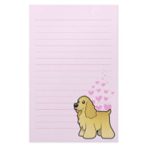 American Cocker Spaniel Love Stationery Paper