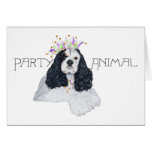 American Cocker Spaniel Party Animal Greeting Cards