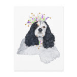 American Cocker Spaniel Party Animal Postcard