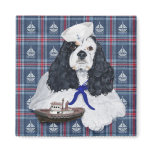 American Cocker Spaniel Sailor Magnet