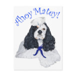 American Cocker Spaniel Sailor Postcard
