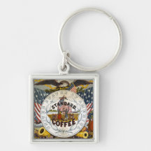 American Coffee Key Chain