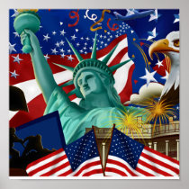 AMERICAN COLLAGE POSTER