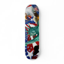 AMERICAN COLLAGE SKATE BOARD