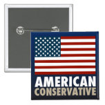 American Conservative Pinback Buttons