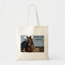 American Cowgirl Tote Bags