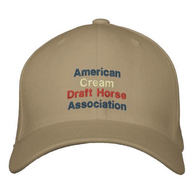 American, Cream Draft Horse Association Cap Embroidered Baseball Caps by Am_Cr_Draft_Horse