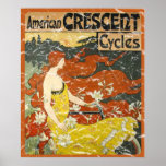 American Crescent Cycles - distressed posters