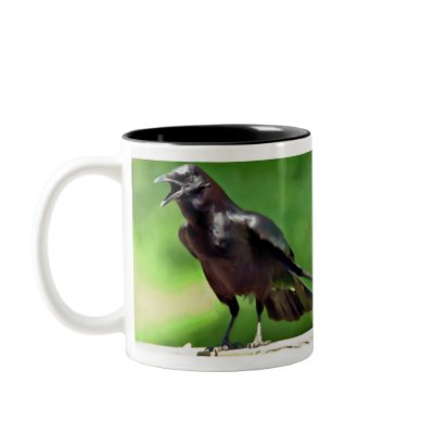 American Crow Coffee Mugs by Bird_House