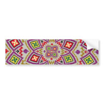 American culture pattern bumper sticker