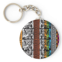 American culture pattern. keychains