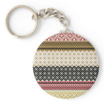 American culture pattern keychains