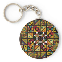 American culture pattern keychain