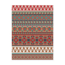American culture pattern. postcard