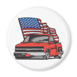American Custom Truck Fridge Magnet