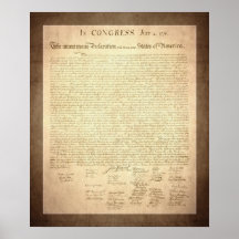 American Declaration of Independence Print