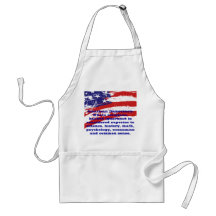 American Democracy sarcastic apron