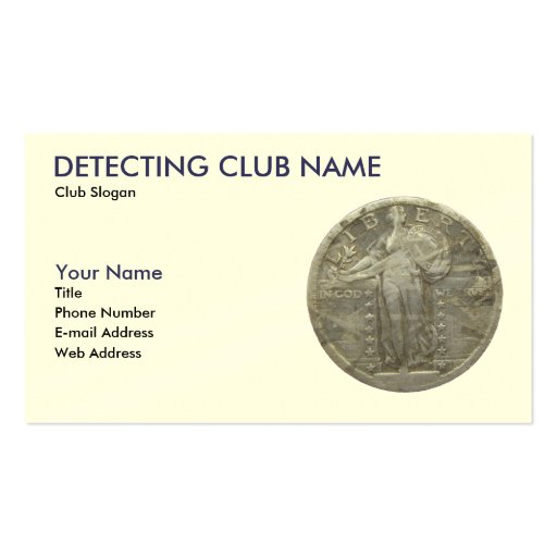 American Detectorist Business Card (front side)