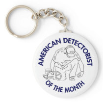 American Detectorist Classic Button Keychain