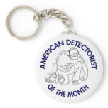 American Detectorist Classic Button Keychain