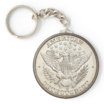 American Detectorist Classic Button Keychain