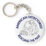 American Detectorist Classic Button Keychain
