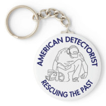 American Detectorist Classic Button Keychain