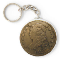 American Detectorist Classic Button Keychain