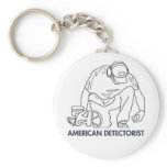 American Detectorist Classic Button Keychain