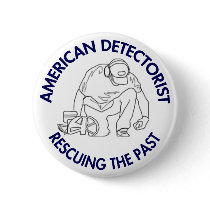 American Detectorist Round Button