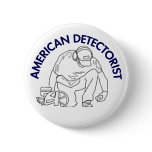 American Detectorist Round Button