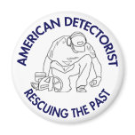 American Detectorist Round Magnet