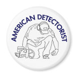 American Detectorist Round Magnet
