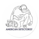 American Detectorist stickers