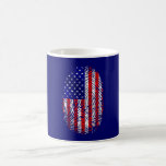 American down to my fingerprints USA pride Mug