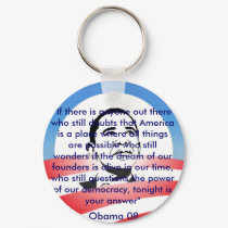 American Dream Obama Keyring RWB keychains